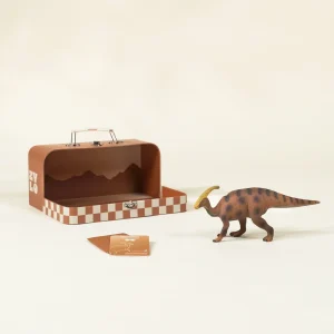 Coco Village Parasaurolophus Dinosaur in a Collectible Box
