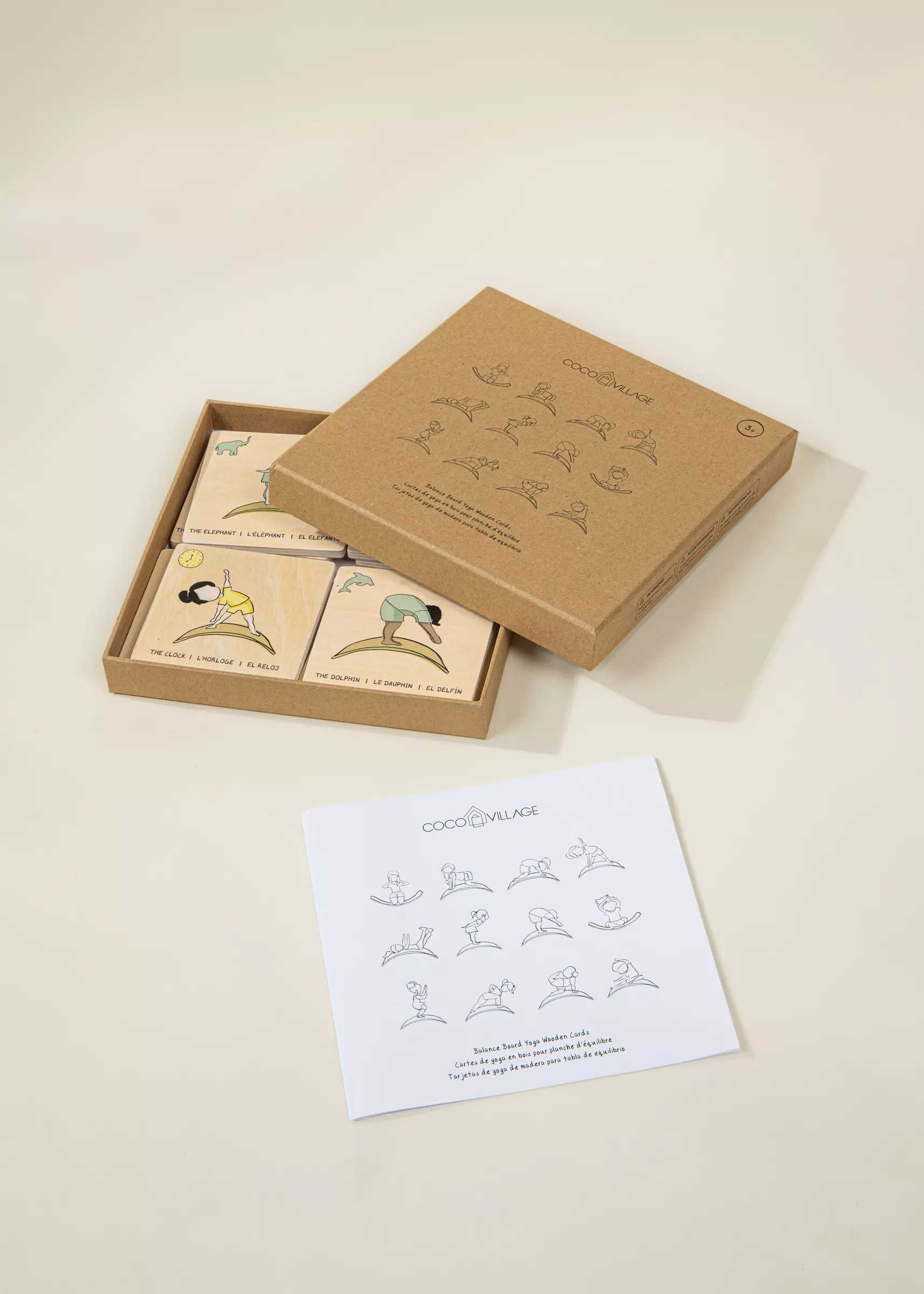 Coco Village Balance Board Yoga Wooden Cards - Image 8