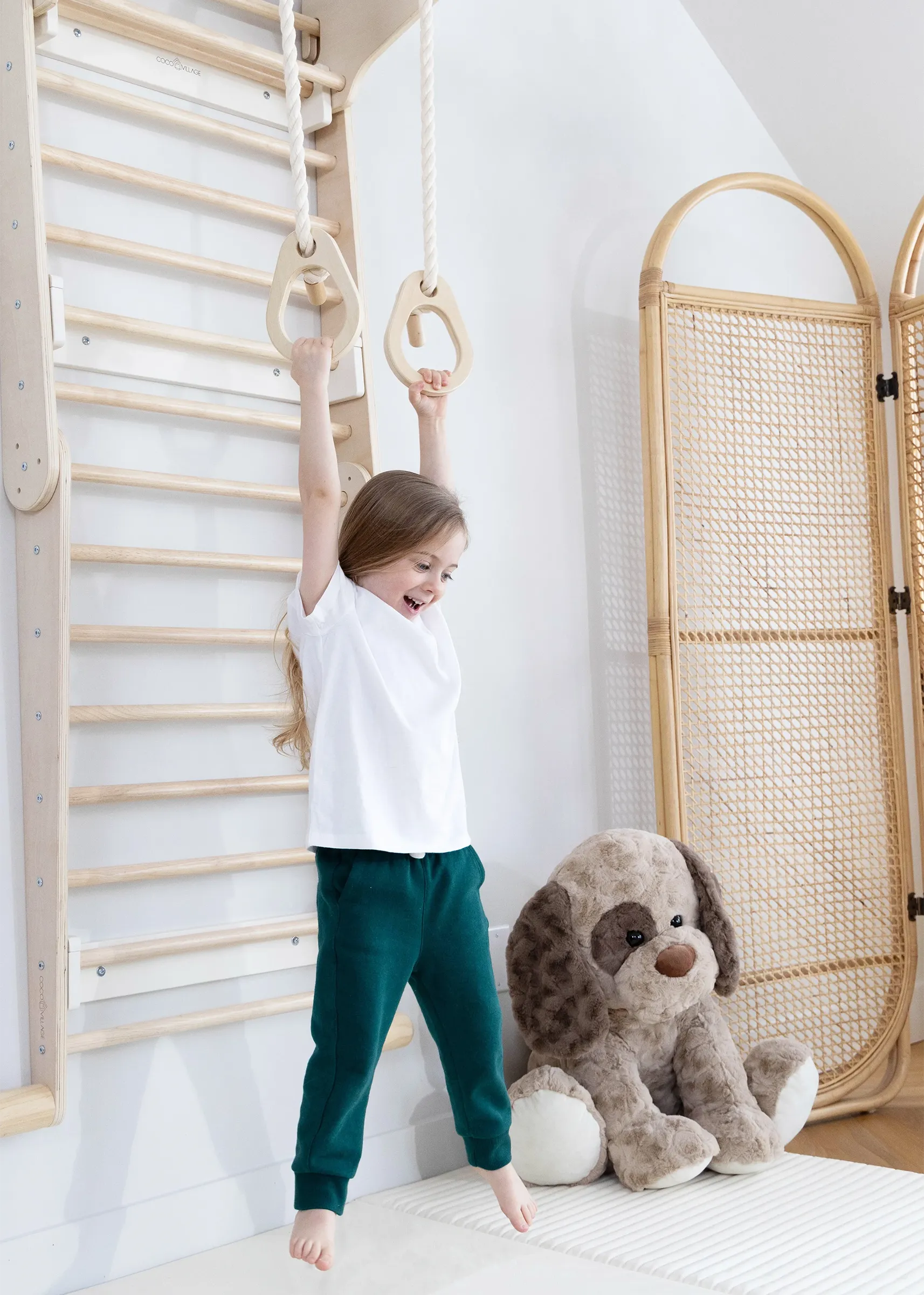 Coco Village Exercise Rings for Swedish Wall Climber - Image 4