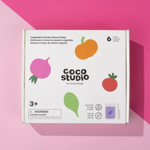 Coco Village Vegetable Powder Based Paint Set - 6 Colors