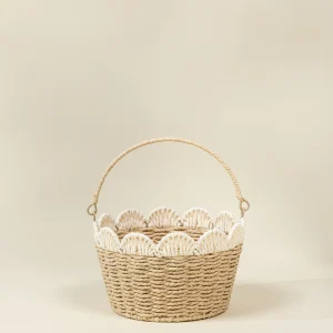Coco Village Scallop Edge Basket – Medium
