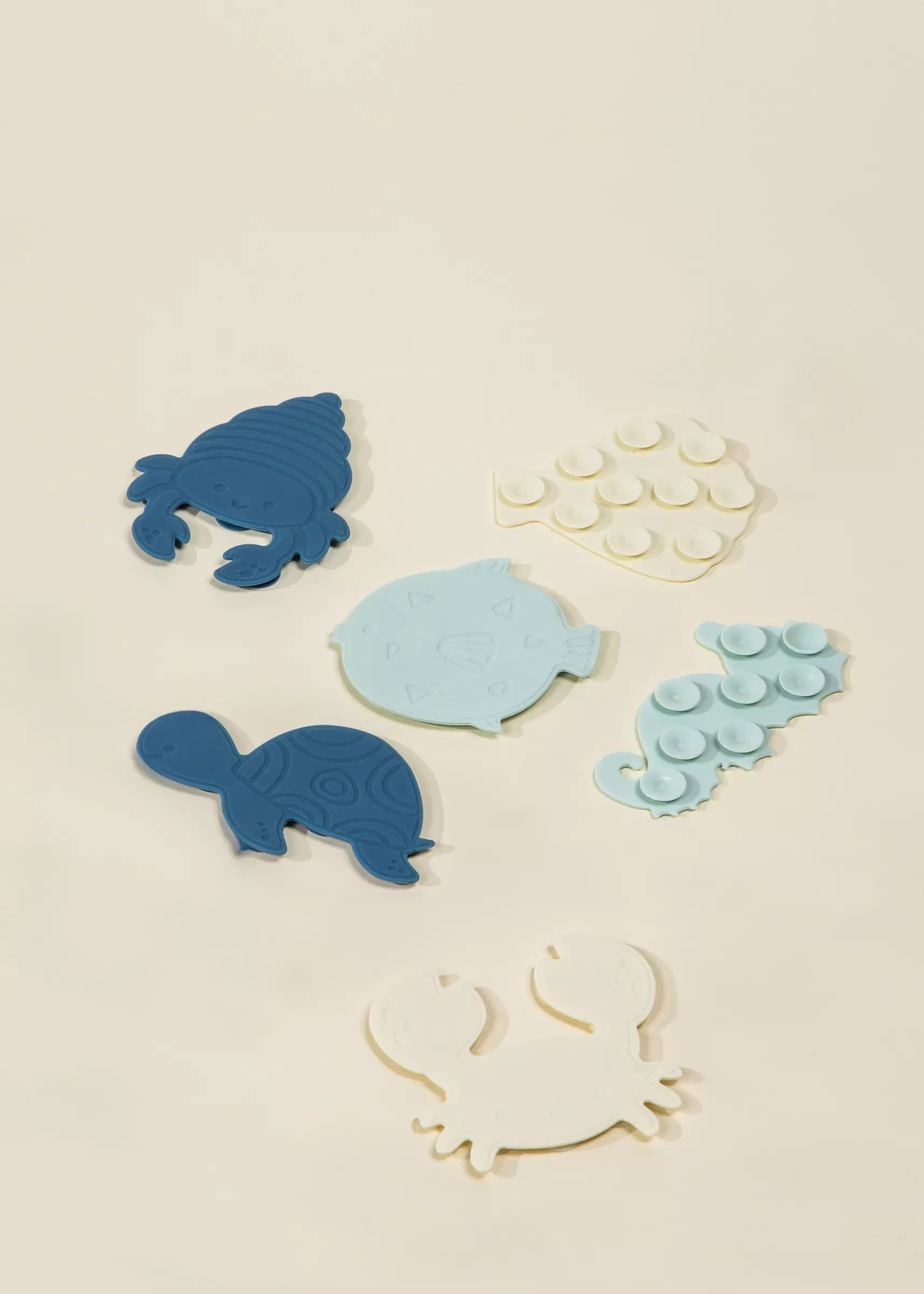 Coco Village Set of 6 Silicone Mini Bath Suction Toys