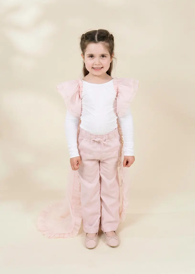 Coco Village Role Play Dress-Up Pink Long Sheer Cape