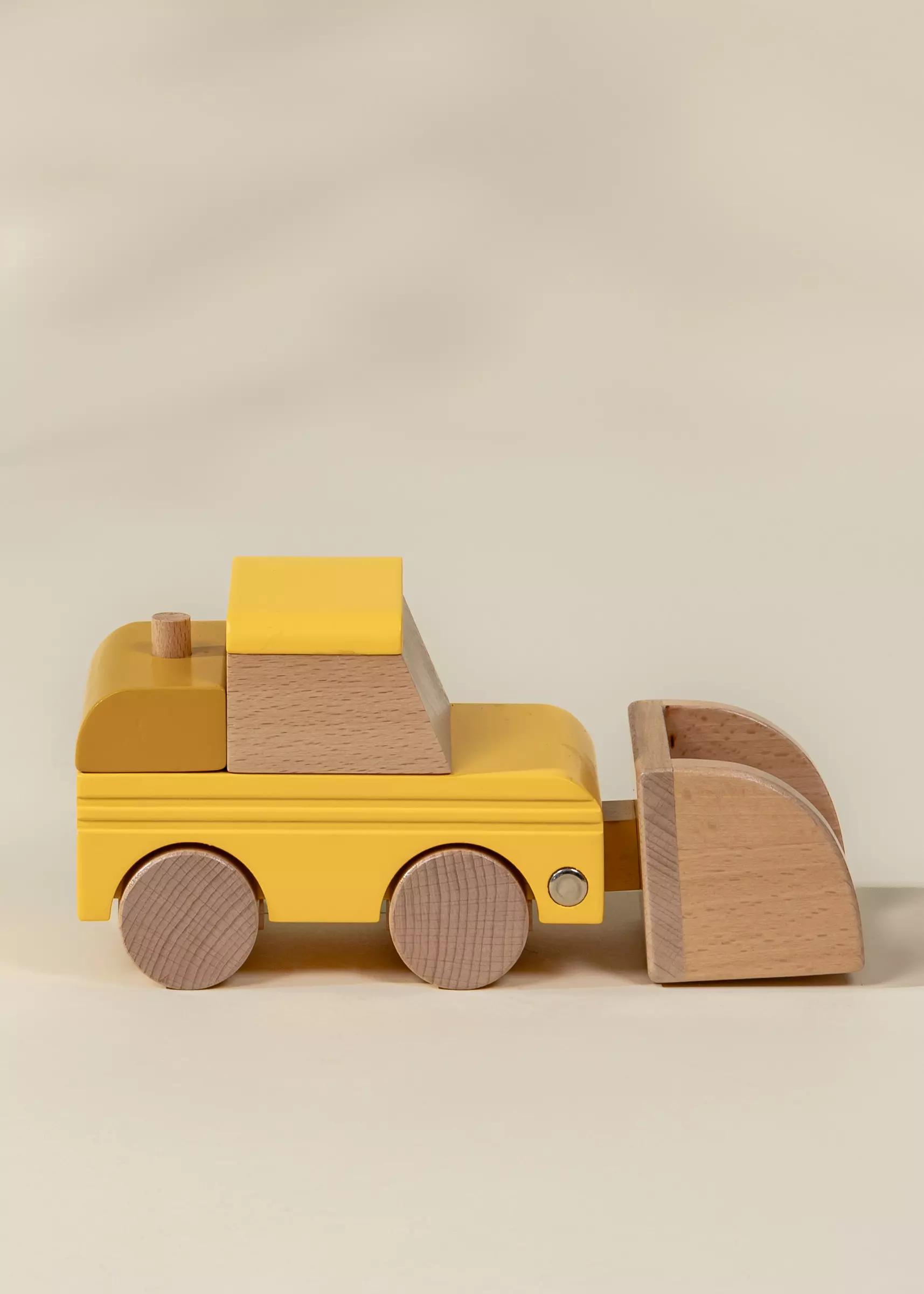 Coco Village Wooden Construction Vehicle - Bulldozer - Image 5