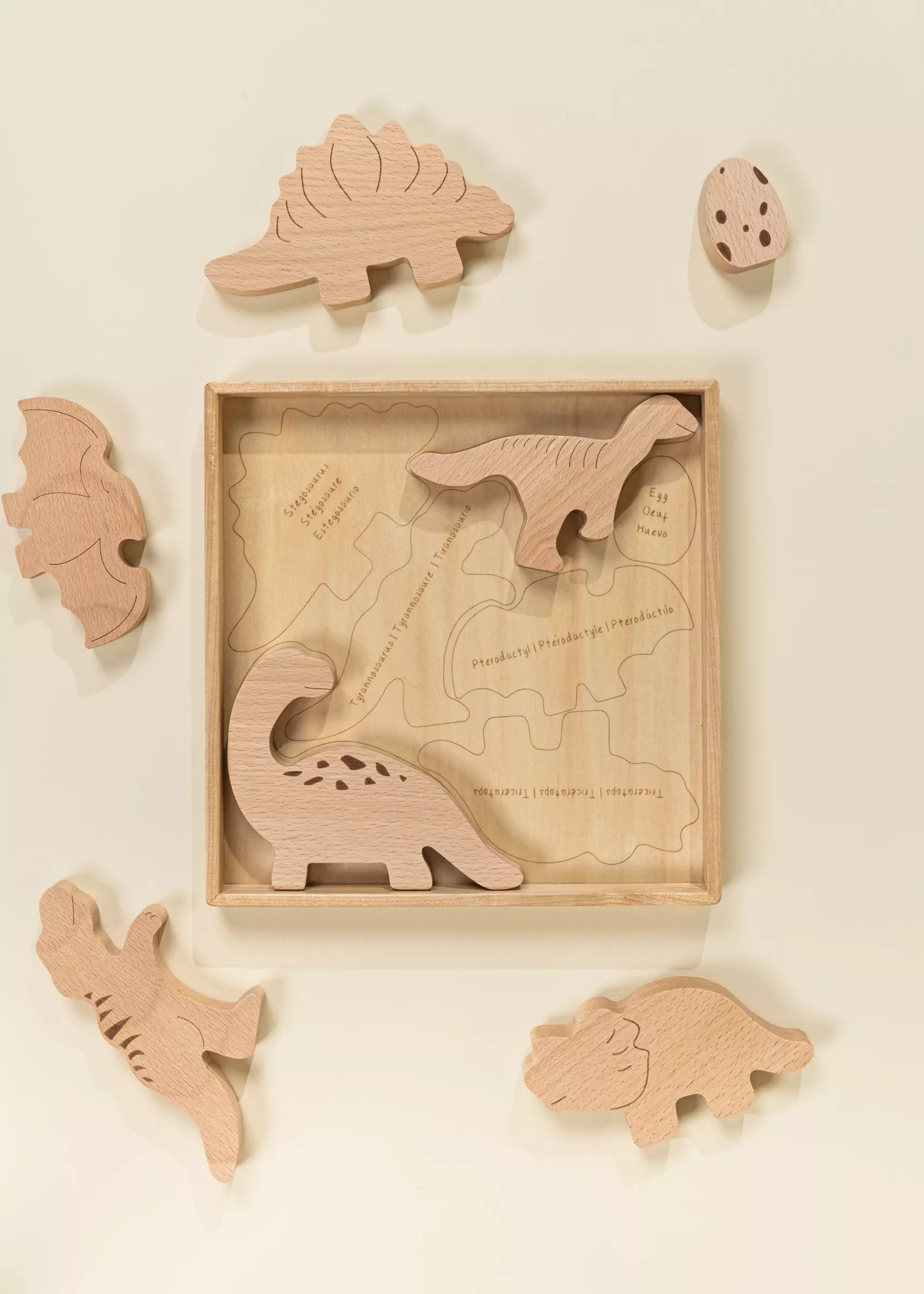 Coco Village Wooden Balance Puzzle - Dino - 7 pieces - Image 6