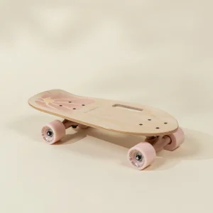 Coco Village Kids’ Wooden Skateboard with Handle – Bloom