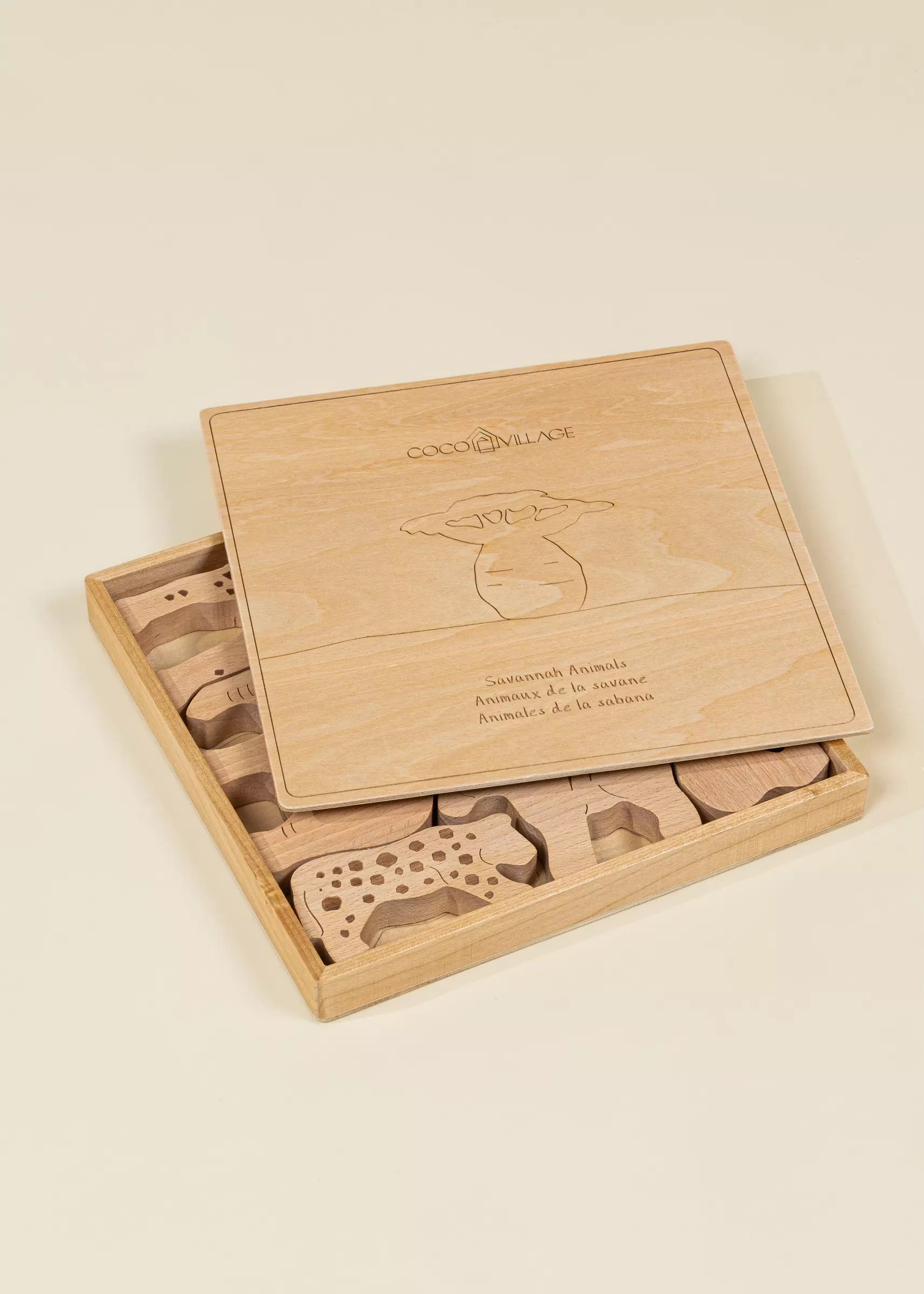 Coco Village Wooden Balance Puzzle - Safari - 8 pieces - Image 5