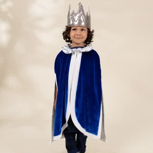Coco Village Role Play Dress-Up King Cape with Crown
