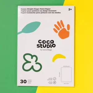 Coco Village Heavy Weight Finger Paint Paper (30 sheets)