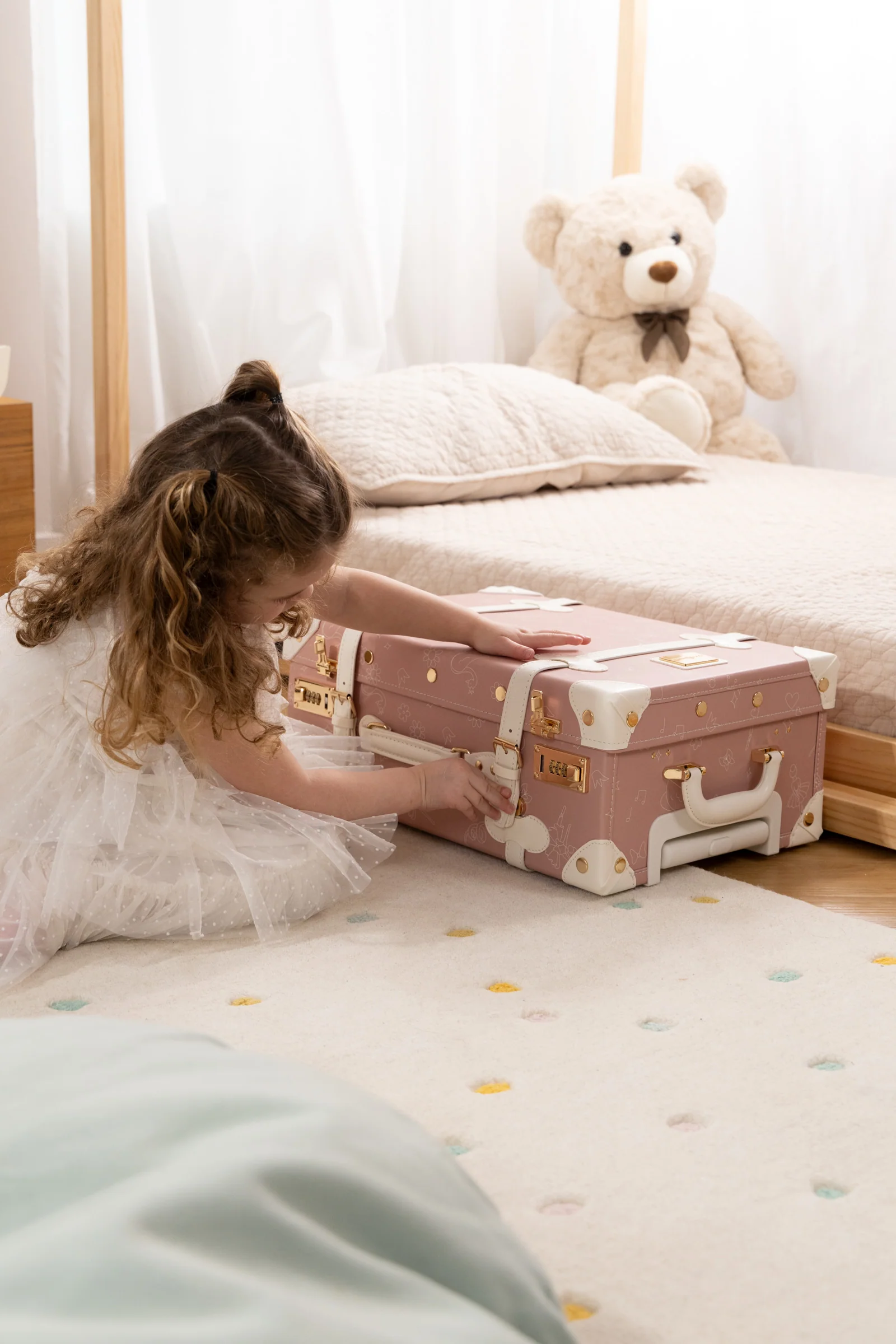 Coco Village Vegan Leather Carry-On Suitcase - Ballerina - Image 18
