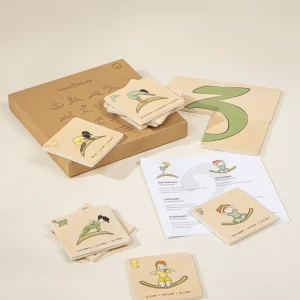 Coco Village Balance Board Yoga Wooden Cards