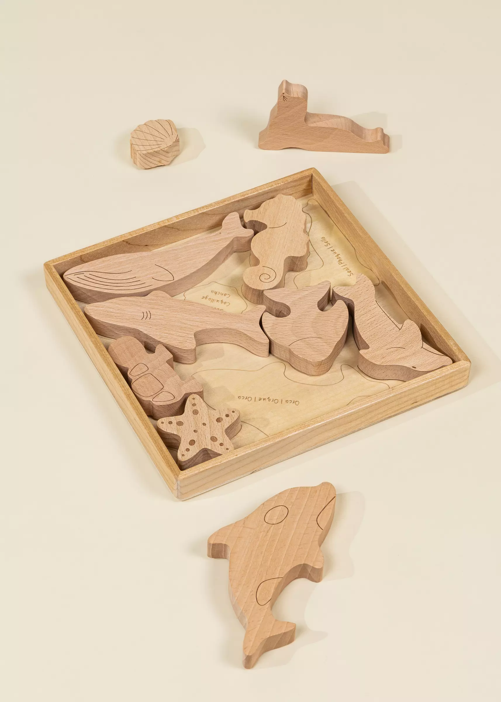 Coco Village Wooden Puzzle - Under the Sea - 10 pieces - Image 3