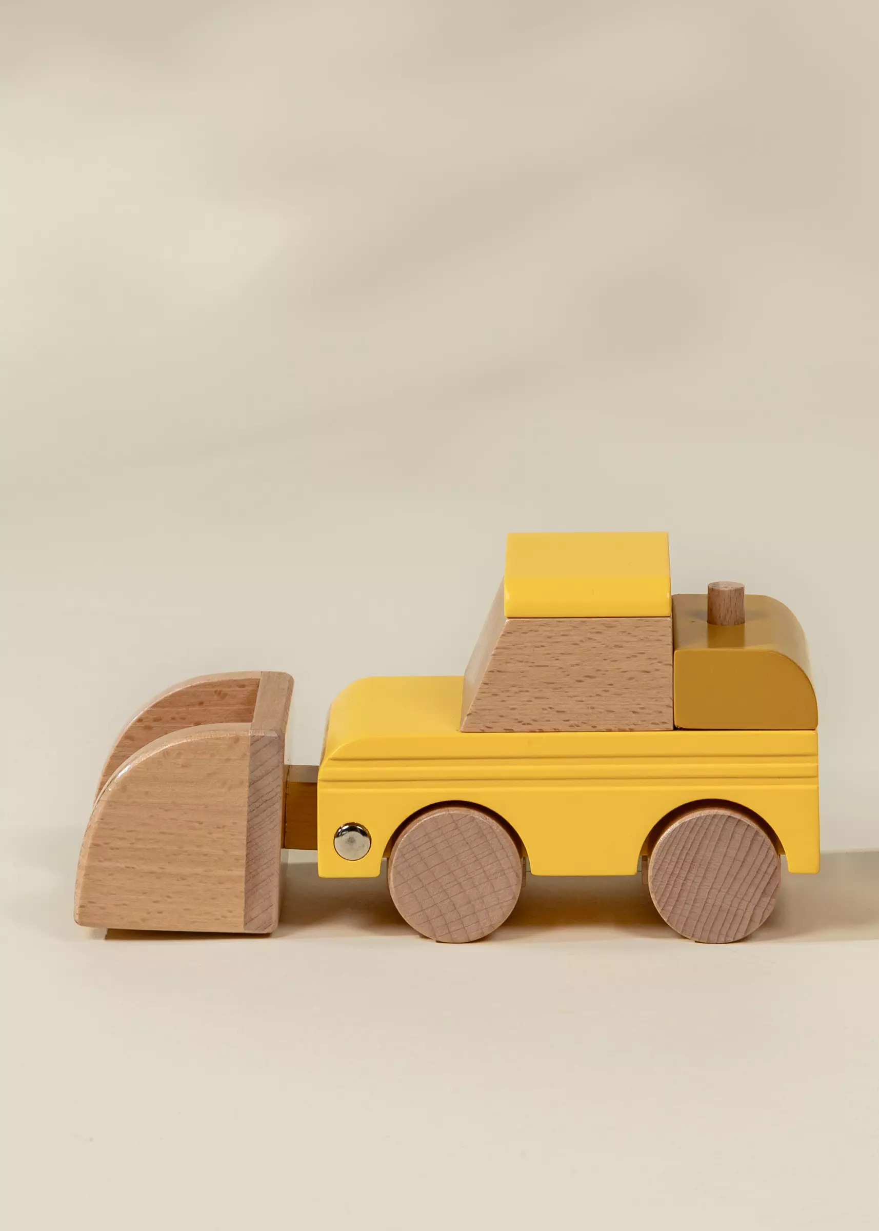 Coco Village Wooden Construction Vehicle - Bulldozer - Image 4