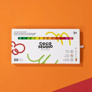 Coco Village Quick Dry Paint Sticks Set - 30 colors