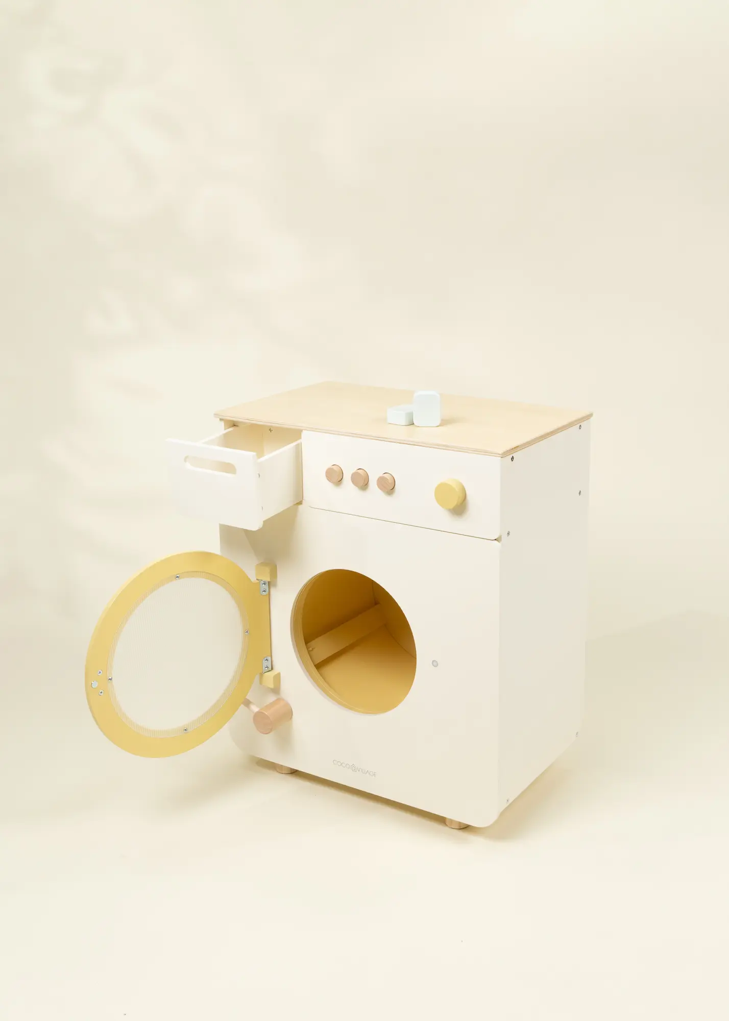 Coco Village Wooden Play Washing Machine – Maison Collection - Image 2