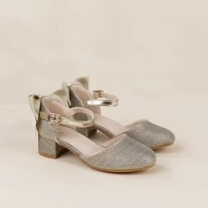 Coco Village Role Play Light Gold Mary Jane Heel Shoe - Size 1.5