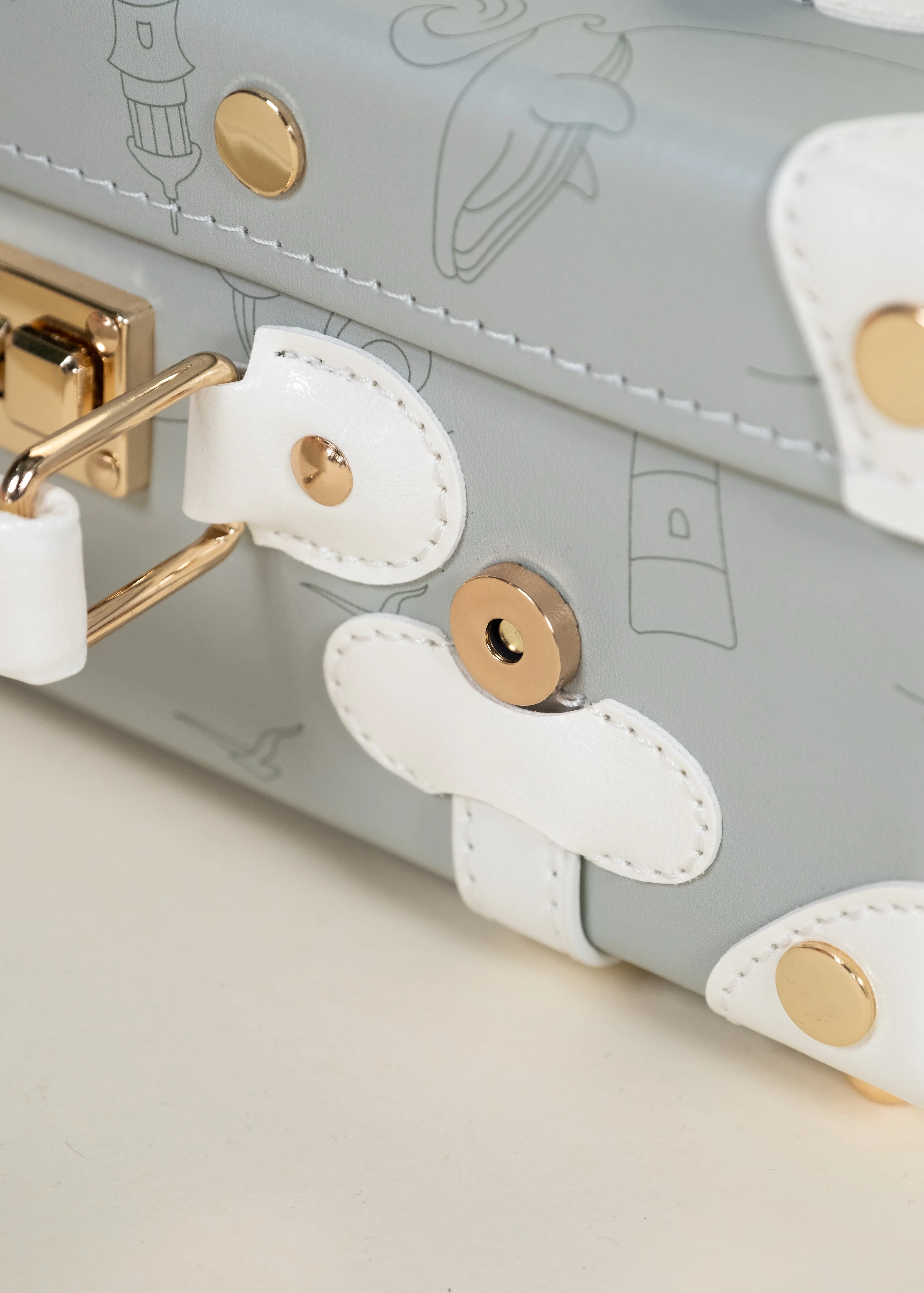 Coco Village Vegan Leather Play Suitcase - Ocean - Image 12