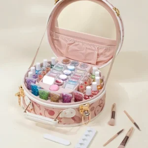 Coco Village Premium Makeup Set & Vegan Leather Case - 50pcs