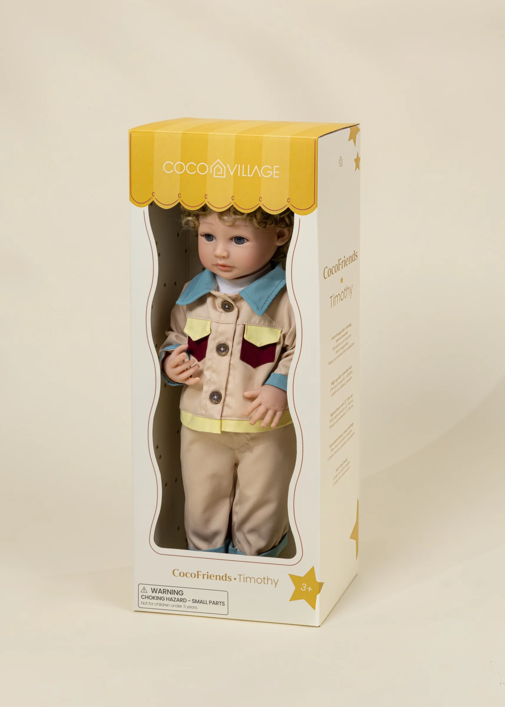 Coco Village CocoFriends Timothy – 22" (56 cm) Kids Play Doll - Image 9