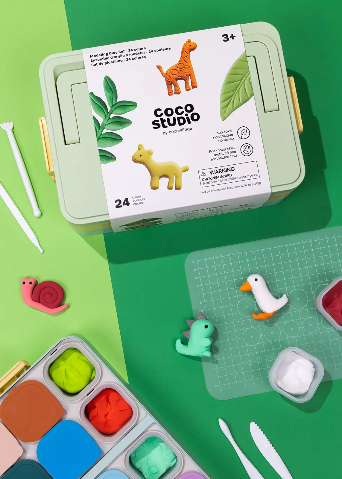 Coco Village Modeling Clay Set - 24 colors - Image 2