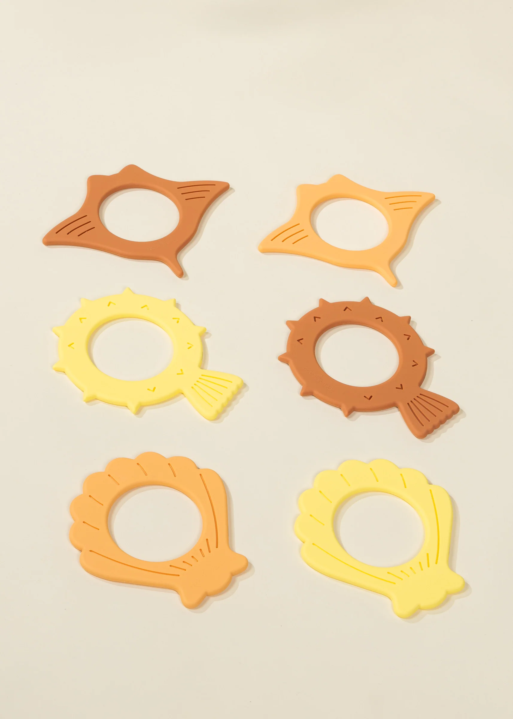 Coco Village Set of 6 Silicone Diving Rings Pool Toys