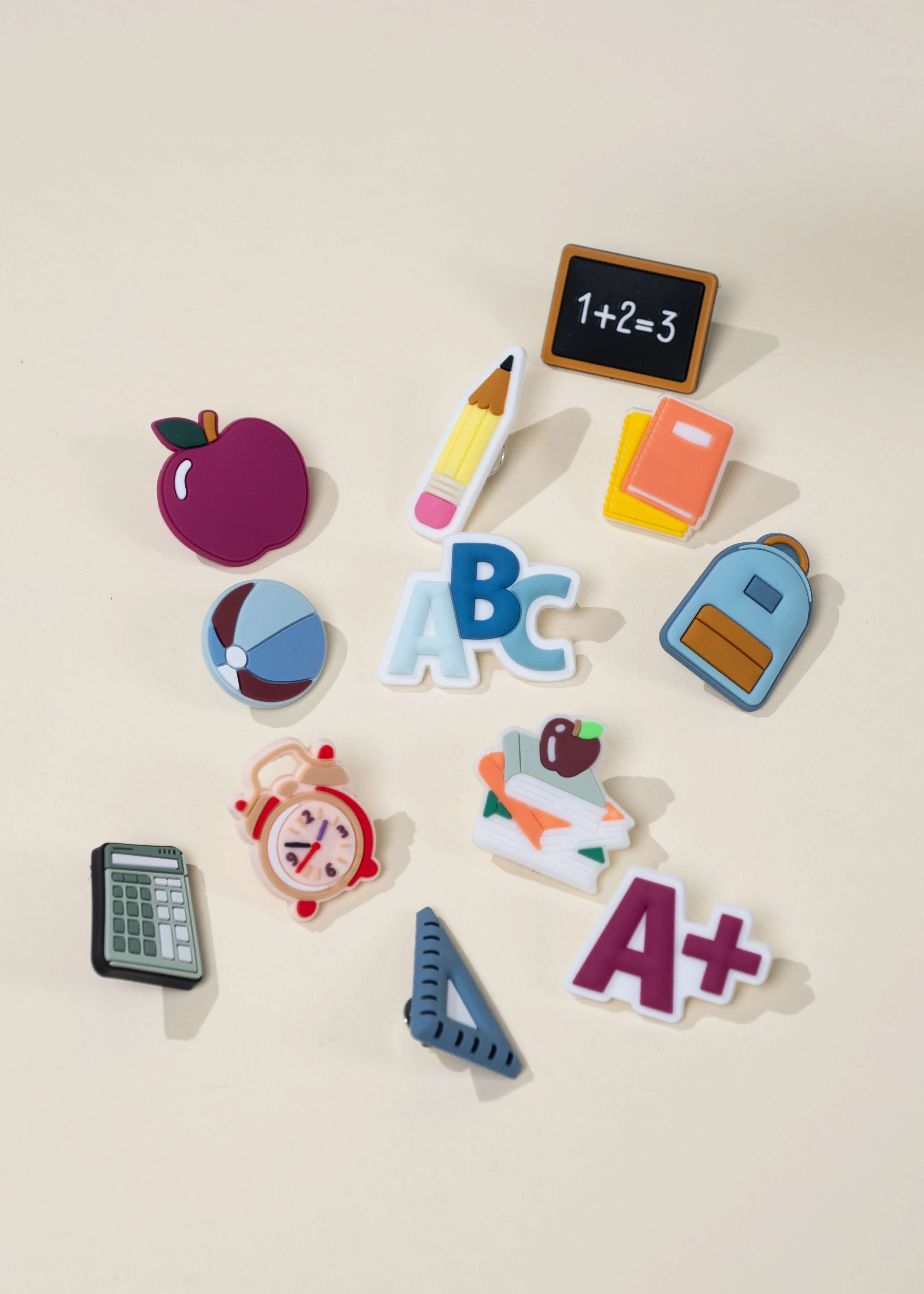 Coco Village Set of 12 Back to School Charms Pin