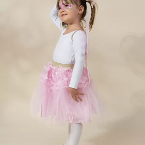 Coco Village Flower Tutu, Wings & Wand Costume - 3-4Y