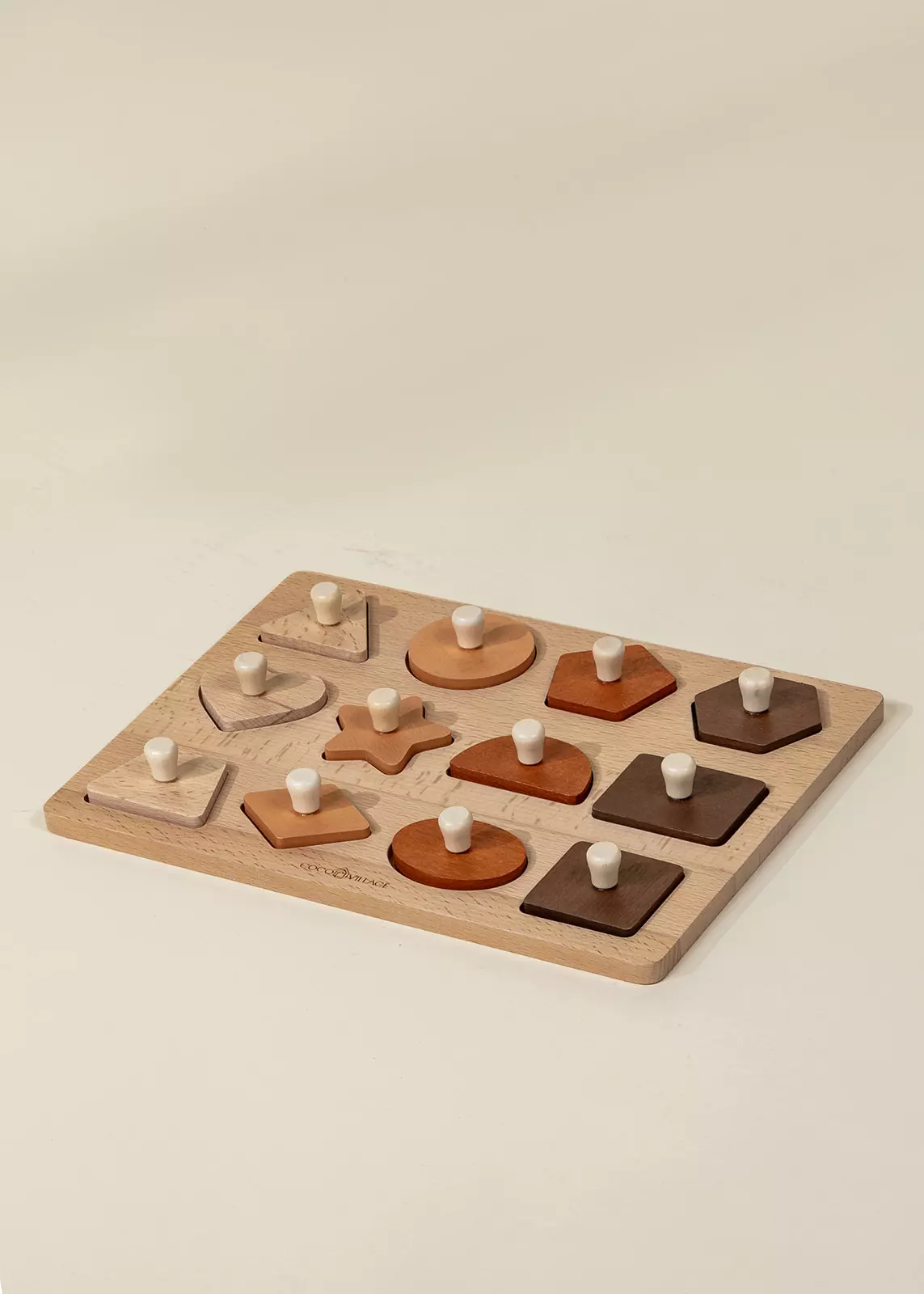 Coco Village Wooden Shapes Learning Set - 12 pcs - Image 3
