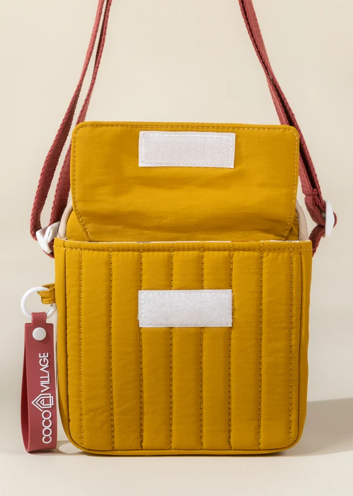 Coco Village Washable Nylon Crossbody Bag - Golden Hour - Image 6