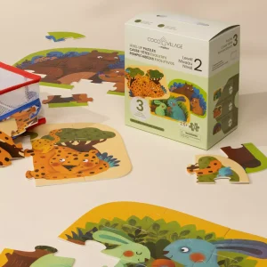 Coco Village Level Up Puzzles Level 2- Parent & Baby(3 puzzles)
