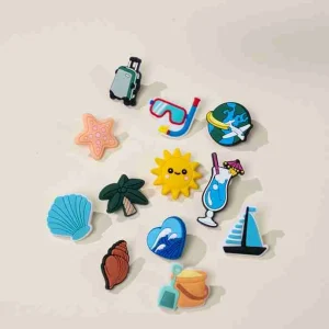 Coco Village Set of 12 Holiday Charms Pin