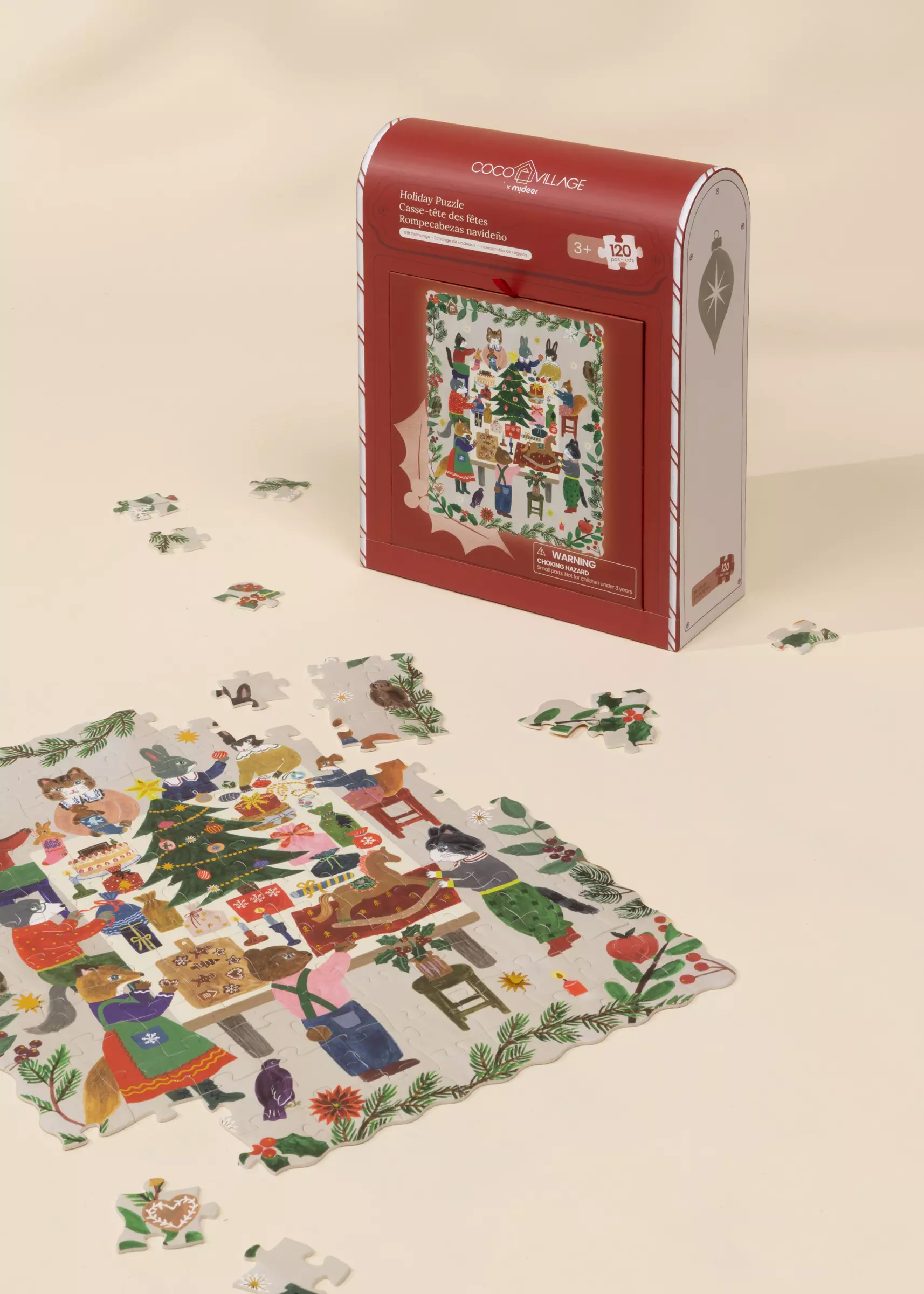 Coco Village Holiday Puzzle - Gift Exchange - 120pcs