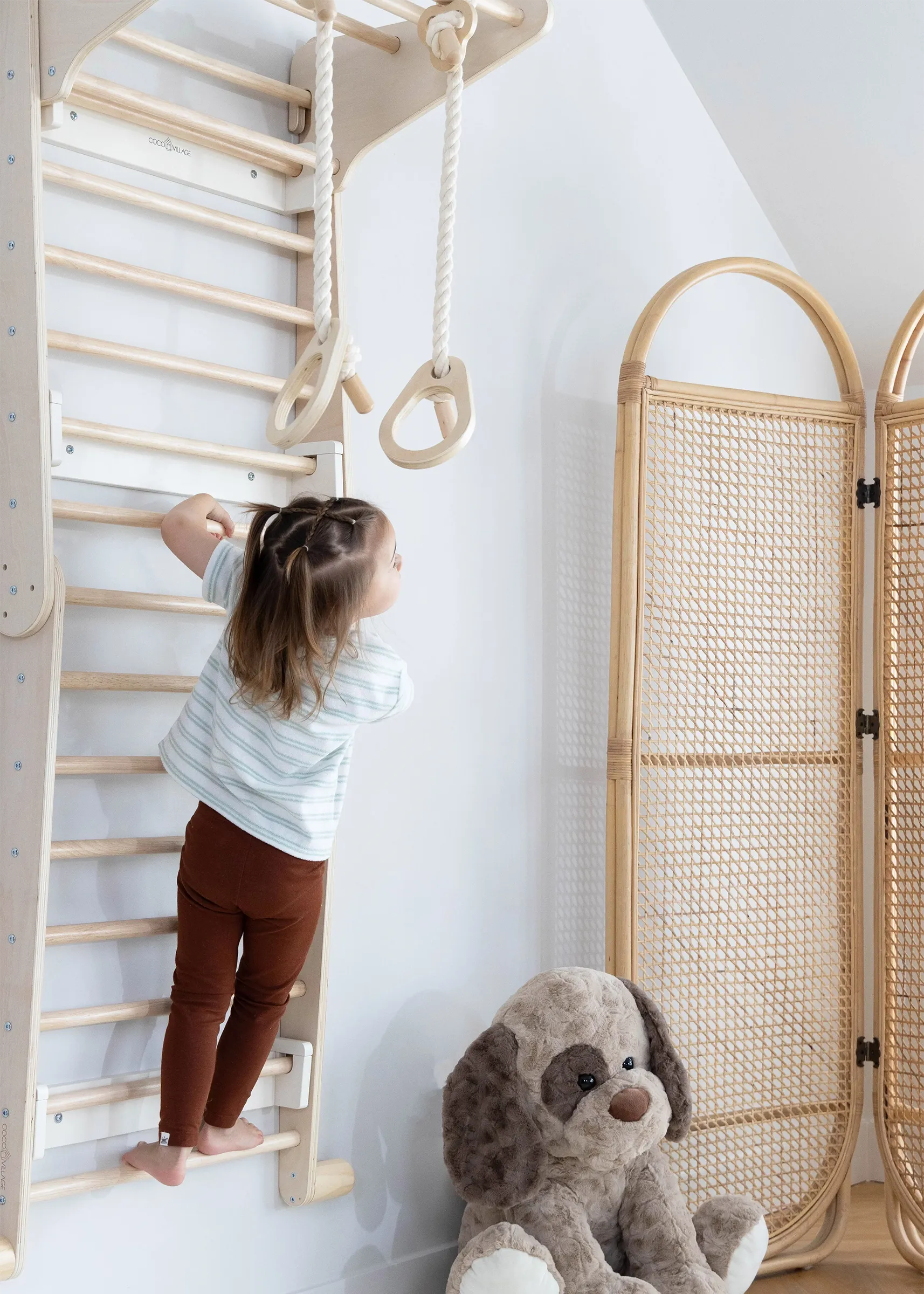 Coco Village Exercise Rings for Swedish Wall Climber - Image 6