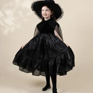 Coco Village Witch Dress Play Costume with Hat - 3-4Y