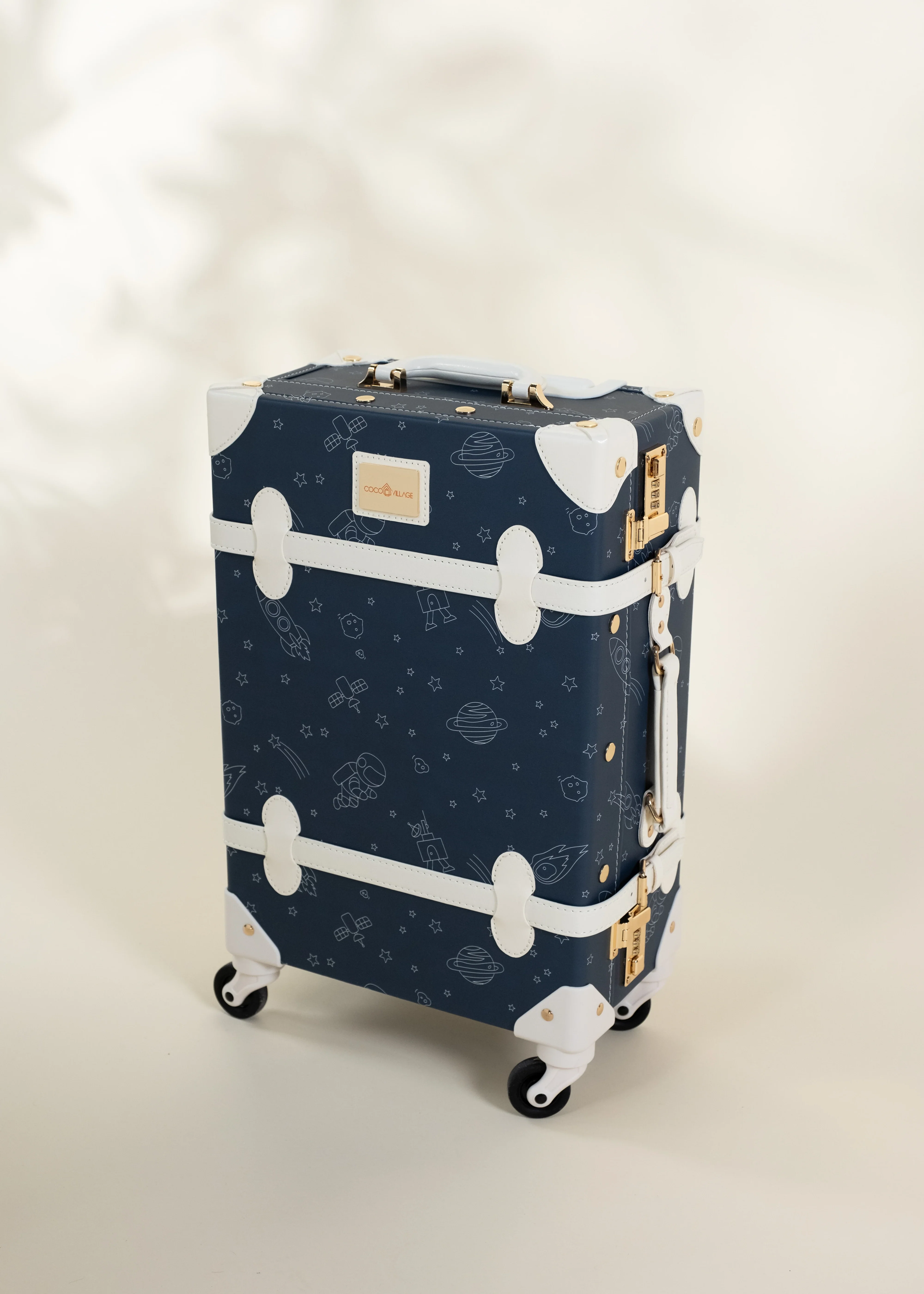 Coco Village Vegan Leather Carry-On Suitcase - Space - Image 3