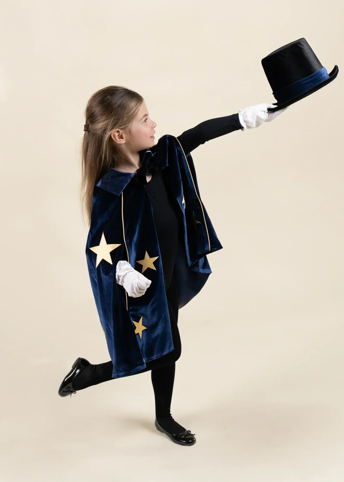 Coco Village Wizard Cape Play Costume with Hat & Gloves - 3-4Y - Image 2
