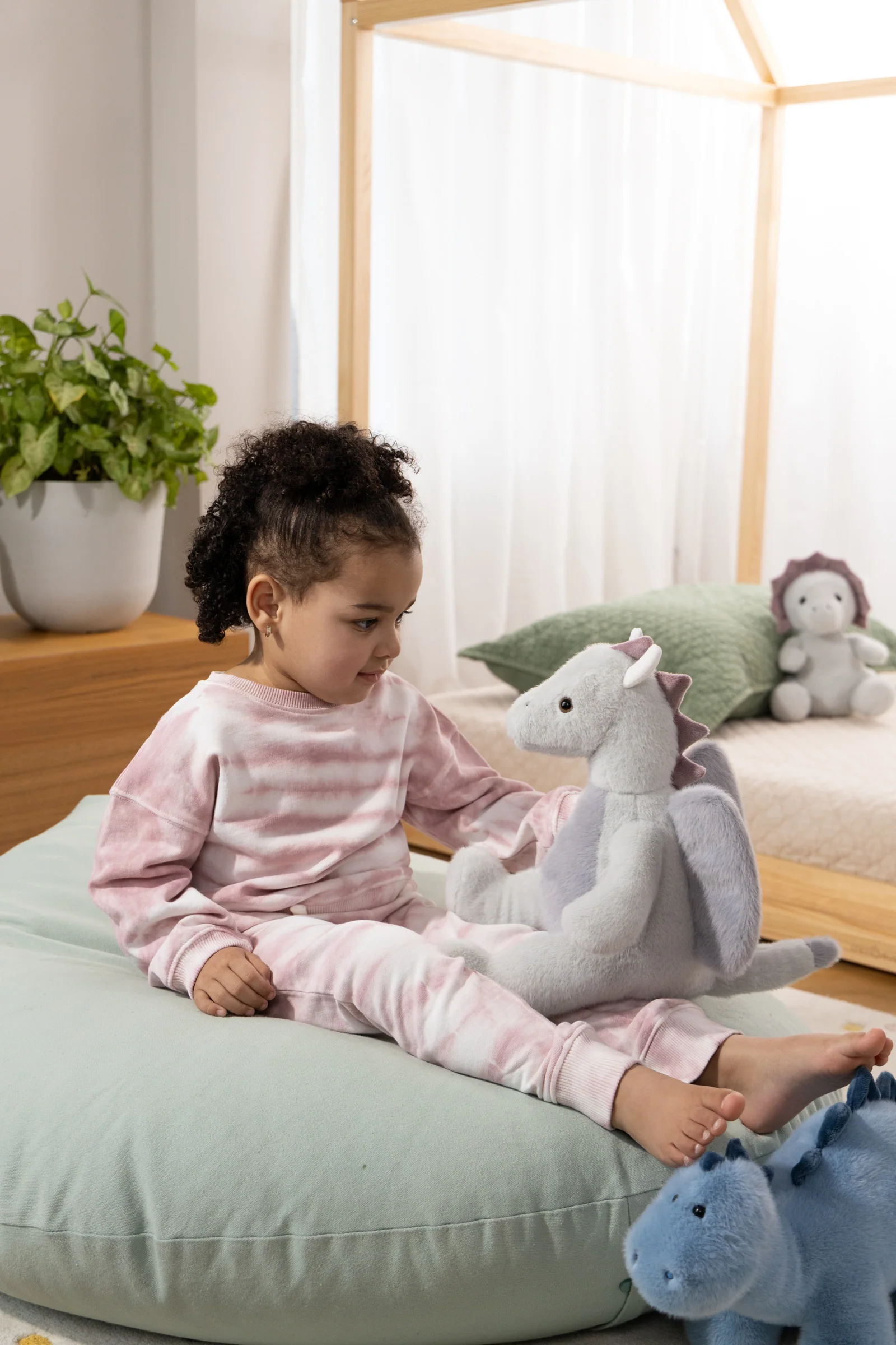 Coco Village Dino Plush Toy - Grey Dragon - Image 2