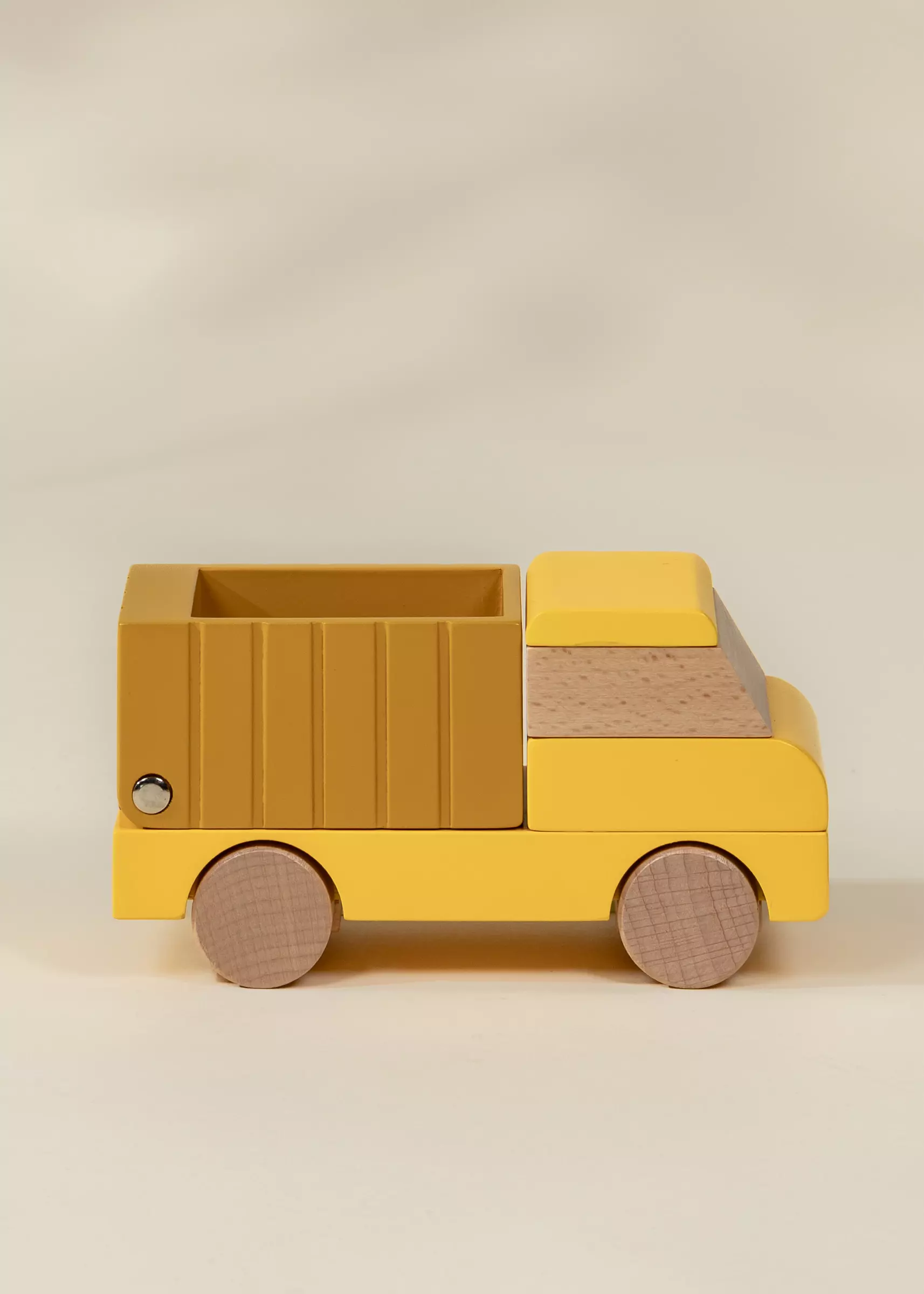 Coco Village Wooden Construction Vehicle - Dump Truck - Image 4