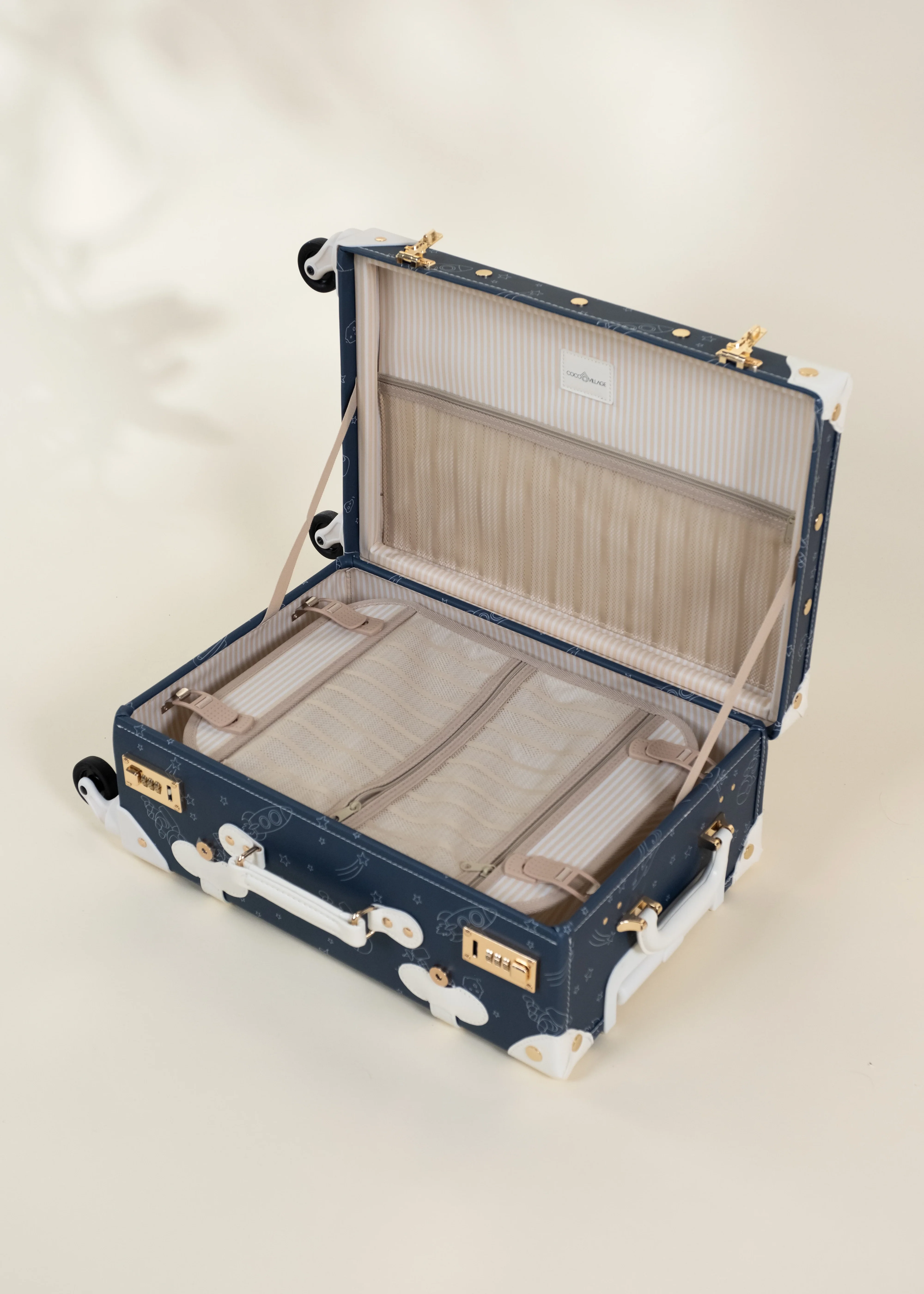 Coco Village Vegan Leather Carry-On Suitcase - Space - Image 17