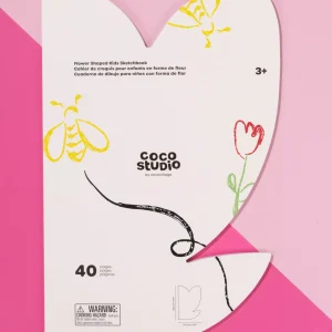 Coco Village Flower Shaped Kids Sketchbook (40 pages)