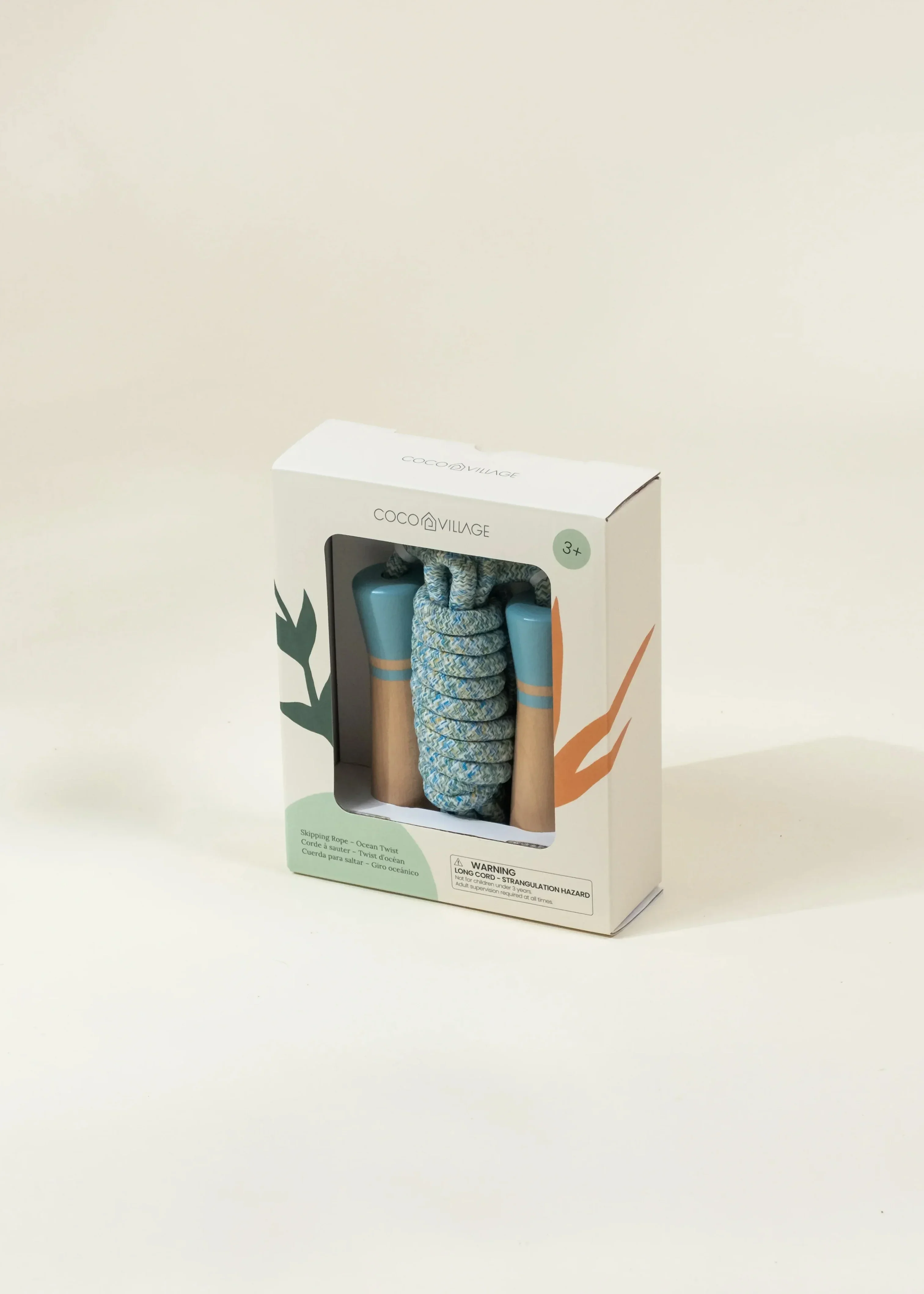 Coco Village Wooden Handle Skipping Rope – Ocean Twist
