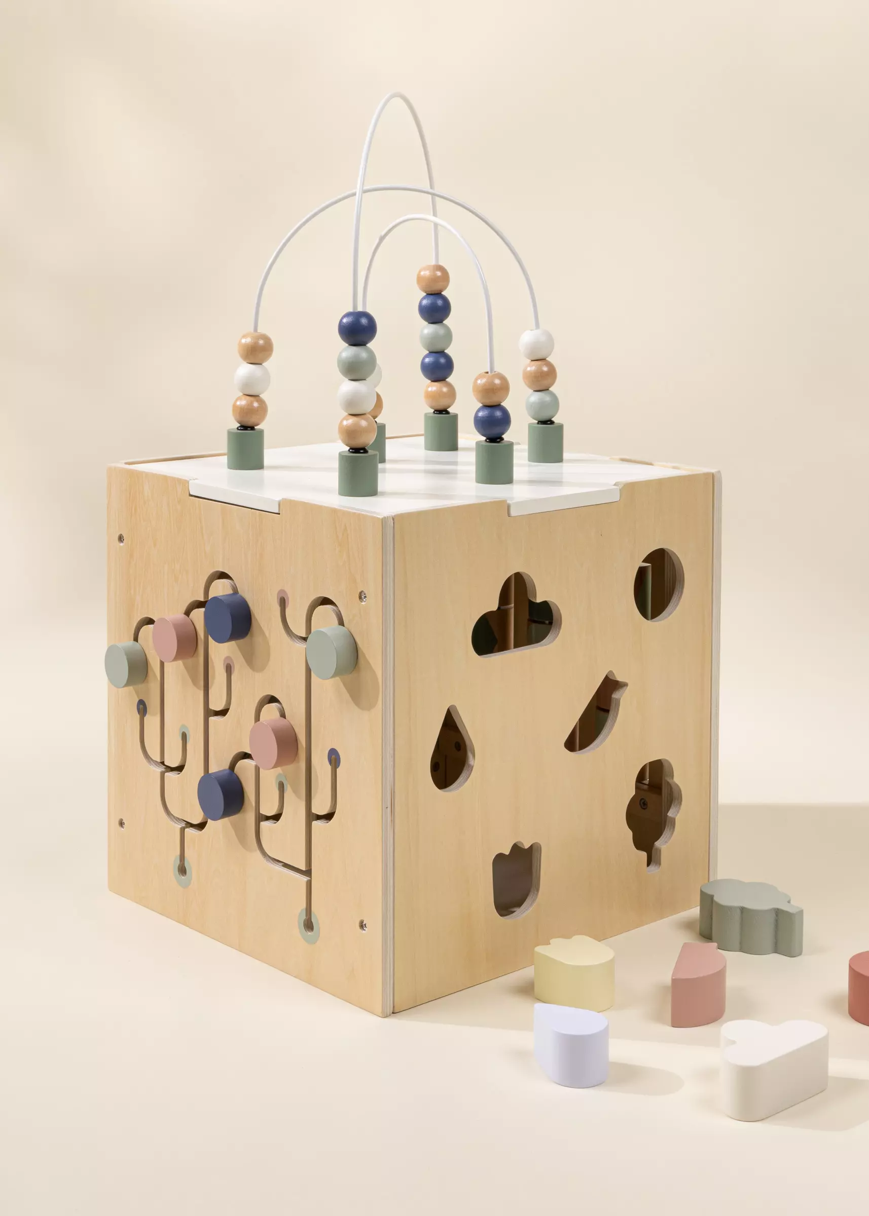 Coco Village Wooden Activity Cube - Image 3