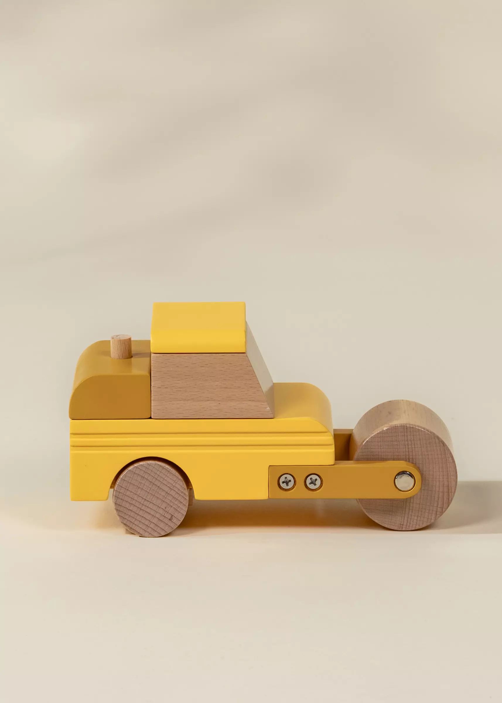 Coco Village Wooden Construction Vehicle - Compactor - Image 2