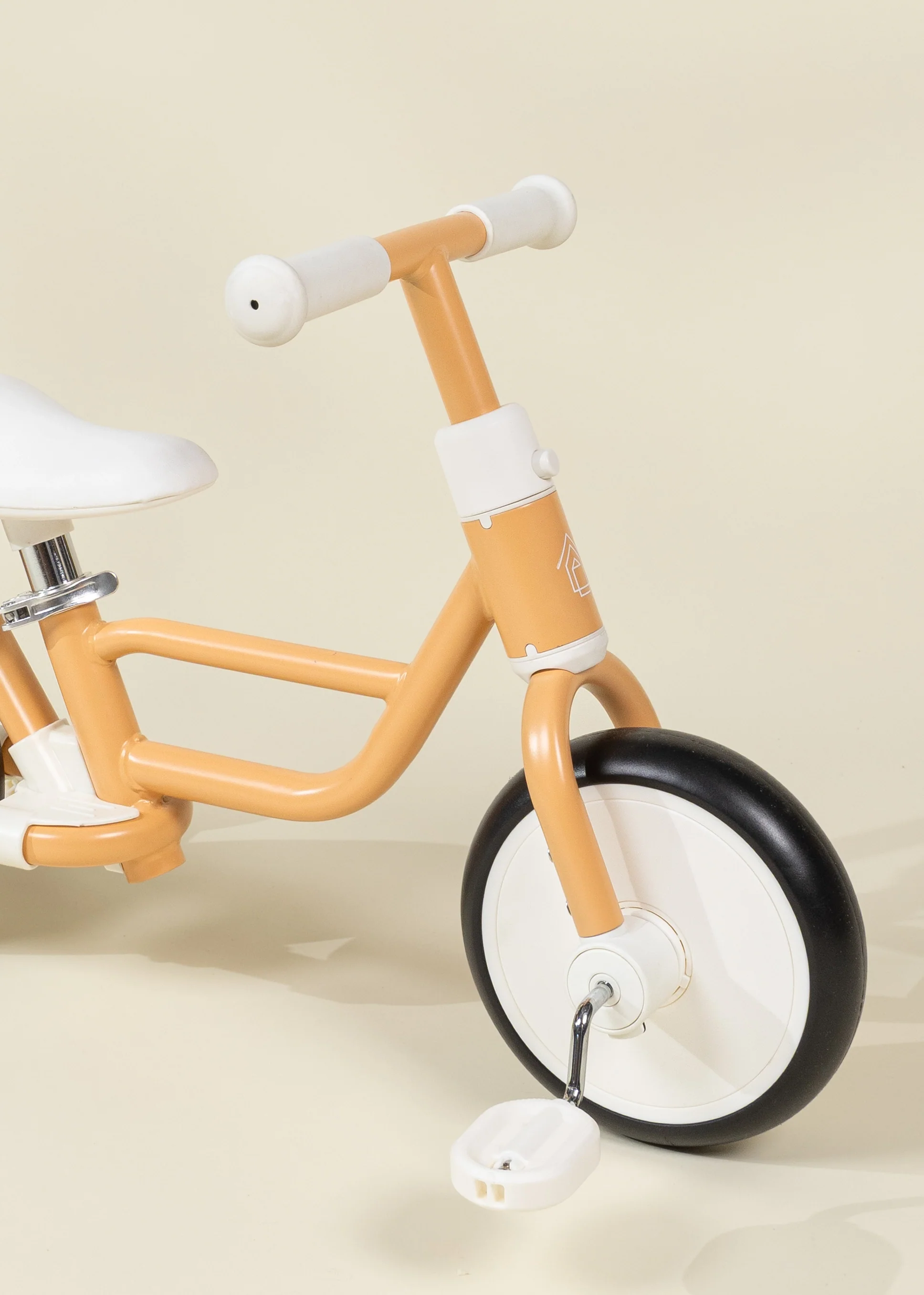 Coco Village 4-in-1 Tricycle with Push Handle & Training Wheels - Grapefruit - Image 6