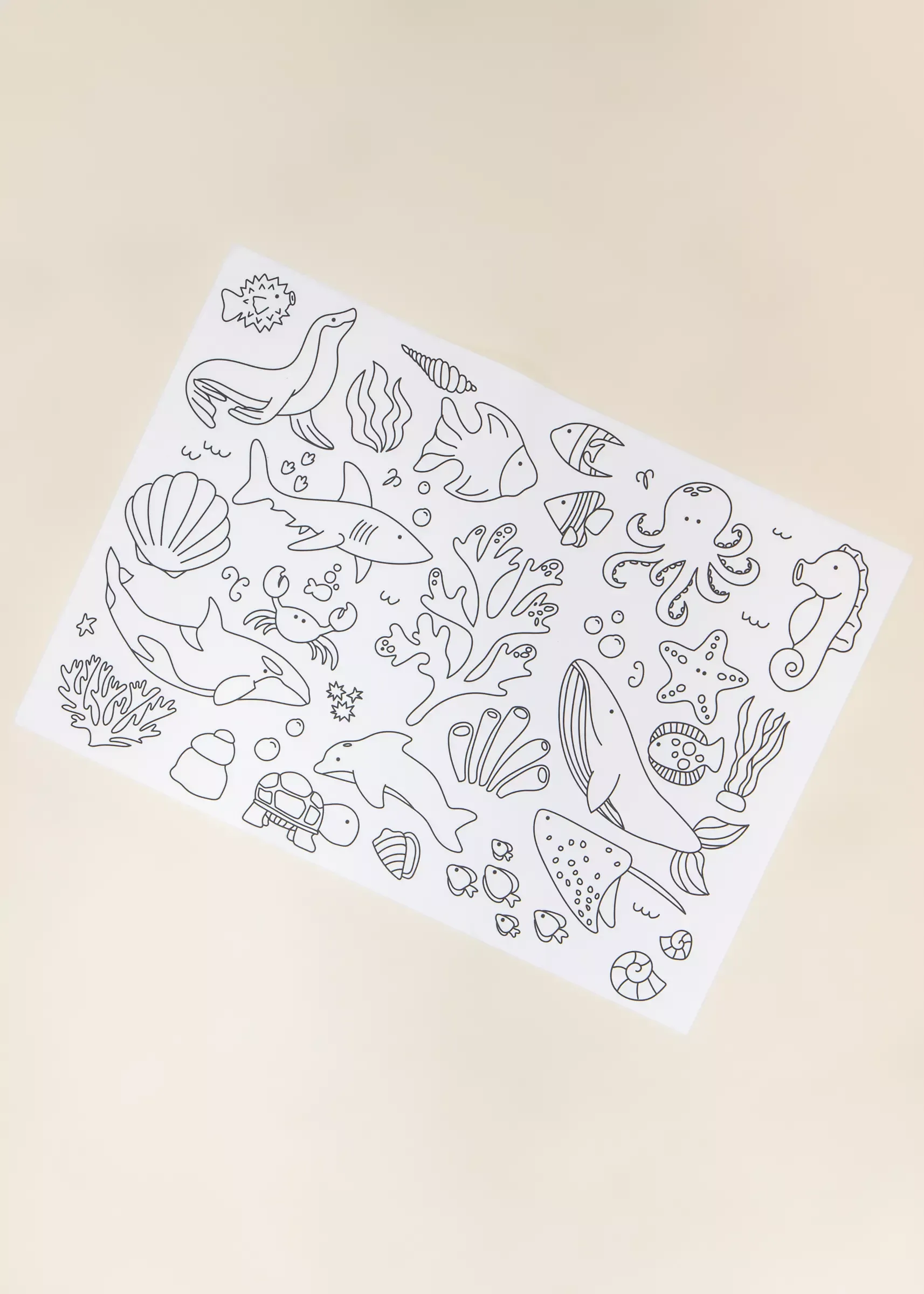 Coco Village Set of 4 Silicone Washable Coloring Placemats & Markers - Image 9