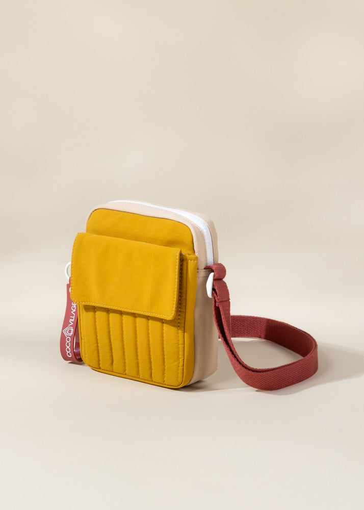 Coco Village Washable Nylon Crossbody Bag - Golden Hour - Image 3