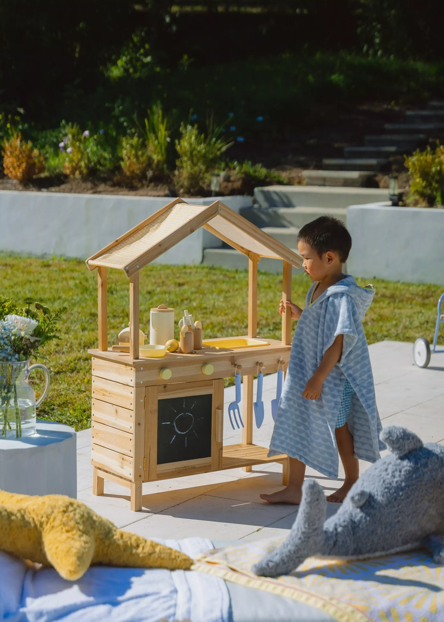 Coco Village Wooden Outdoor Play Kitchen - Image 2