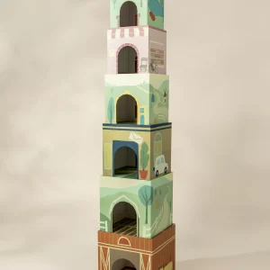 Coco Village Set of 6 Oversized Stacking Boxes -The Countryside