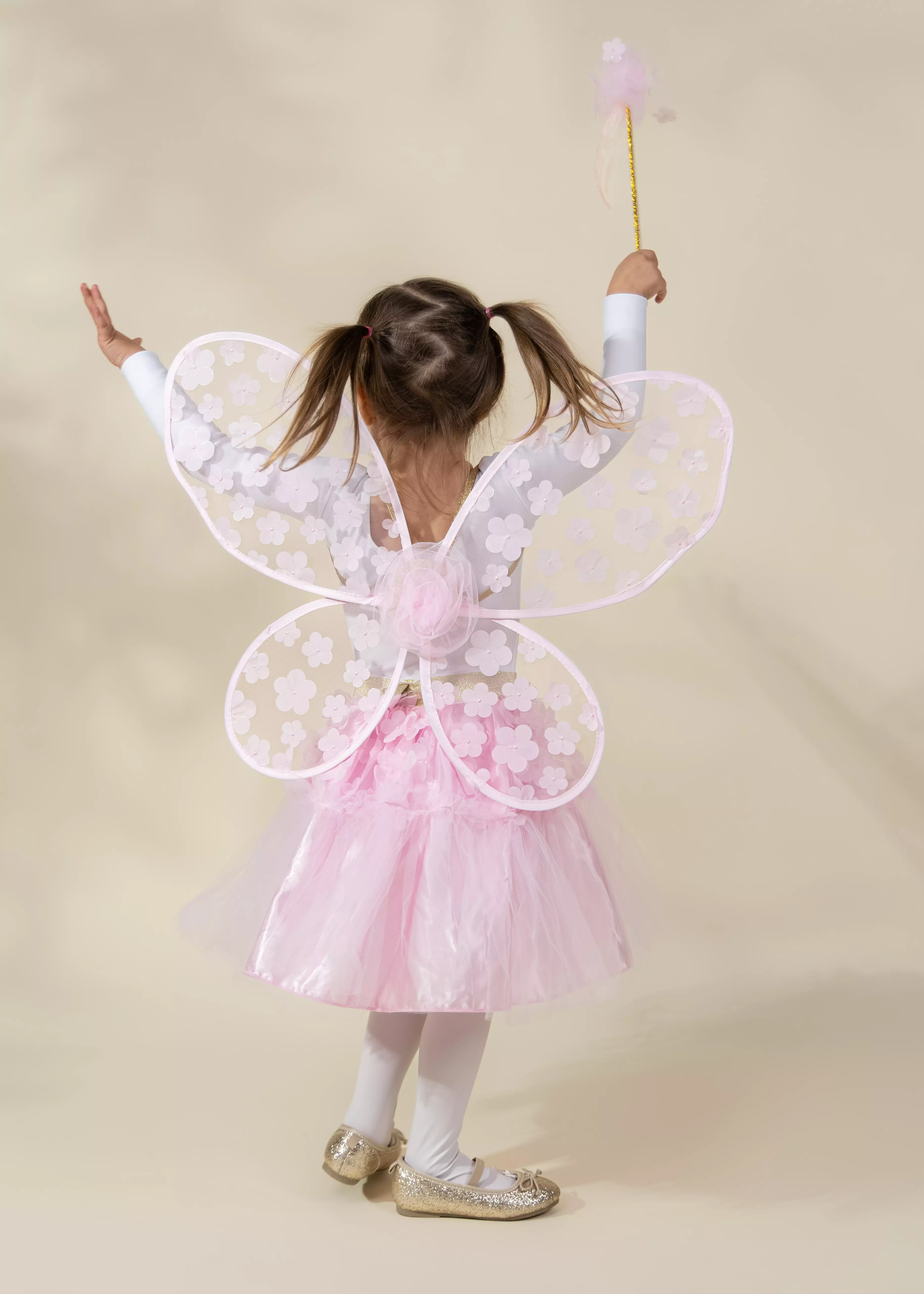 Coco Village Flower Tutu, Wings & Wand Costume - 7-8Y - Image 3