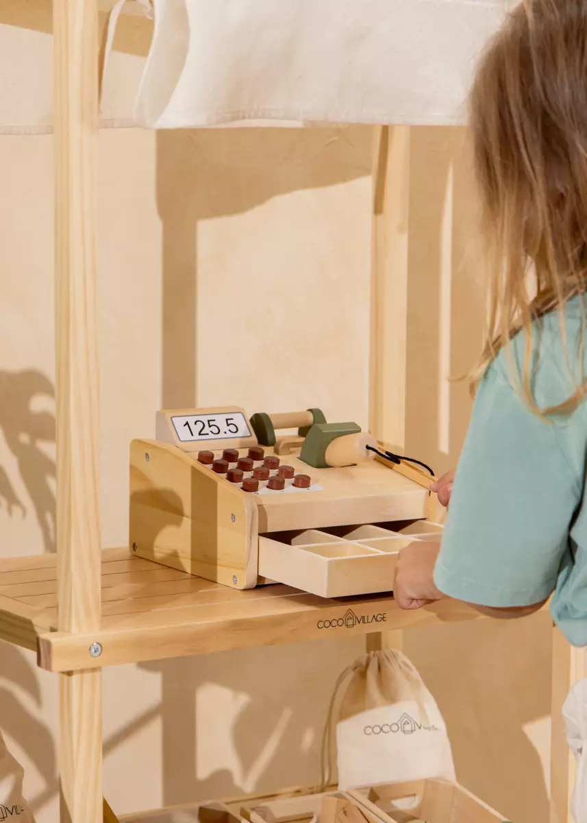 Coco Village Wooden Cash Register - Image 12